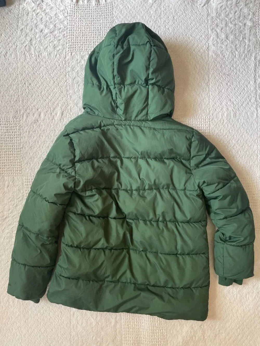 Primary kids parka puffer coat - green - size 10